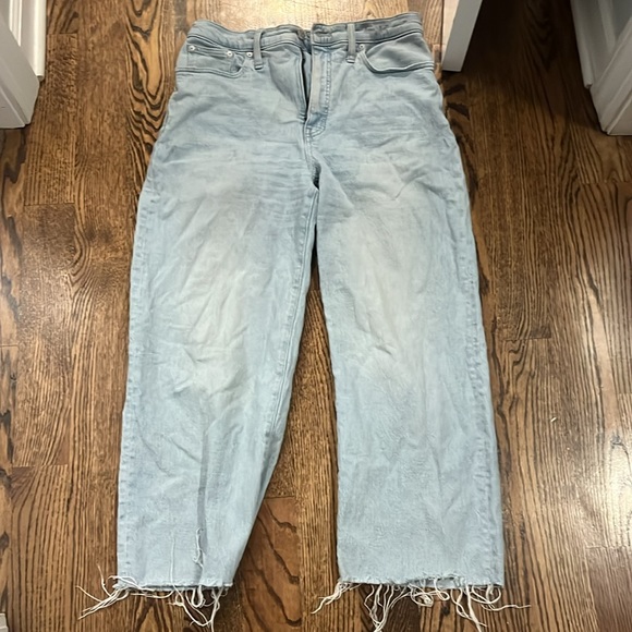 Madewell Perfect Fit vintage wide leg crop jean 29 ward wash - Picture 7 of 8